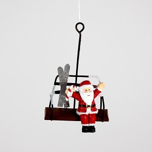 Hänger Santa in Skigondel