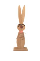 Hase m.Brille a.Sockel