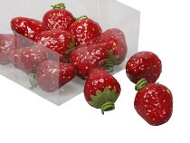Erdbeere Set/12 4cm rot