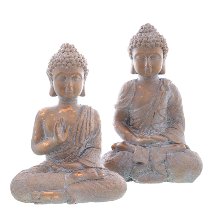 Buddha 2sort sitzend
