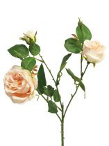 Kunstblume Rose 3-fach pink