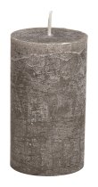 Stumpenkerze 6,8x12cm taupe