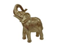 Elefant 21x9x25,5cm gold