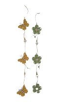 Girlande Schmetterlin/Blume